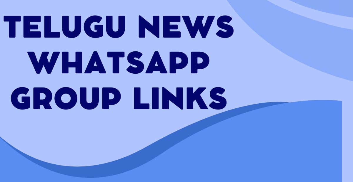 Active Telugu News WhatsApp Group Links