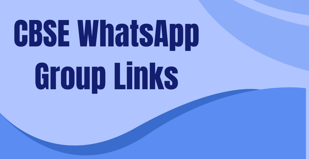 CBSE WhatsApp Group Links