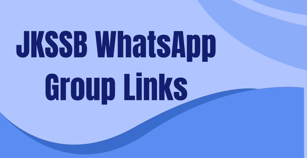 JKSSB WhatsApp Group Links